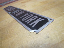 Load image into Gallery viewer, CHICAGO - NEW YORK N-35 Old Railroad Train Station Destination City Ad Sign
