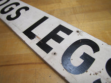 Load image into Gallery viewer, FROG LEGS Folk Art Wooden Restaurant Boardwalk Food Vintage Advertising Sign
