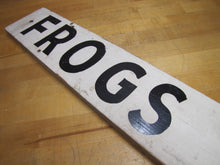 Load image into Gallery viewer, FROG LEGS Folk Art Wooden Restaurant Boardwalk Food Vintage Advertising Sign
