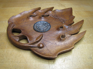 THE CALVARY SCHOOL MASTER OF THE HORSE Old Wooden Plaque Sign with Medallion
