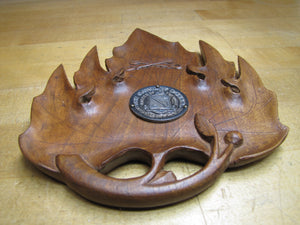 THE CALVARY SCHOOL MASTER OF THE HORSE Old Wooden Plaque Sign with Medallion