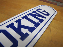 Load image into Gallery viewer, NO SMOKING Original Old Porcelain Sign Subway Railroad Mine Gas Station Shop Ad

