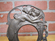 Load image into Gallery viewer, Cupid &amp; Psyche Antique Victorian Decorative Arts Pocket Watch Display Holder
