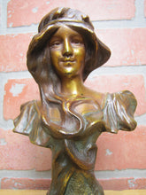 Load image into Gallery viewer, HILDA Antique Art Nouveau Beautiful Maiden Decorative Arts Statue Bust
