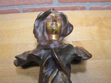 Load image into Gallery viewer, HILDA Antique Art Nouveau Beautiful Maiden Decorative Arts Statue Bust
