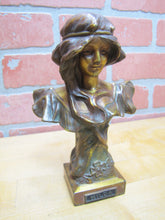 Load image into Gallery viewer, HILDA Antique Art Nouveau Beautiful Maiden Decorative Arts Statue Bust

