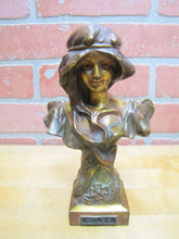 Load image into Gallery viewer, HILDA Antique Art Nouveau Beautiful Maiden Decorative Arts Statue Bust
