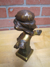 Load image into Gallery viewer, HILDA Antique Art Nouveau Beautiful Maiden Decorative Arts Statue Bust
