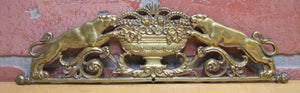 Tiger Jaguar Big Cat Antique Ornate Decorative Arts Figural Hardware Element