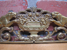 Load image into Gallery viewer, Tiger Jaguar Big Cat Antique Ornate Decorative Arts Figural Hardware Element
