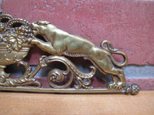 Load image into Gallery viewer, Tiger Jaguar Big Cat Antique Ornate Decorative Arts Figural Hardware Element
