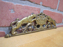 Load image into Gallery viewer, Tiger Jaguar Big Cat Antique Ornate Decorative Arts Figural Hardware Element
