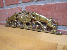Load image into Gallery viewer, Tiger Jaguar Big Cat Antique Ornate Decorative Arts Figural Hardware Element
