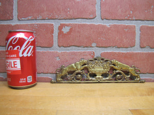 Tiger Jaguar Big Cat Antique Ornate Decorative Arts Figural Hardware Element