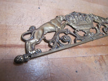 Load image into Gallery viewer, Tiger Jaguar Big Cat Antique Ornate Decorative Arts Figural Hardware Element
