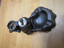 Load image into Gallery viewer, DOG TREE STUMP LIGHTER ASHTRAY Old Figural Pivot Head ASIAN Signed Unique
