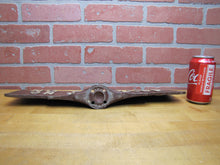 Load image into Gallery viewer, NO PARKING ON THIS SIDE Old Metal Smaltz Reflective Paint Sign 2 Sided Faux Wood
