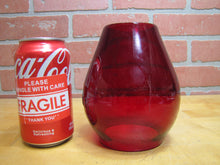 Load image into Gallery viewer, B&amp;M RR BOSTON MAINE Railroad Lantern Light Lamp Deep Red Embossed Glass Globe
