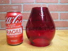 Load image into Gallery viewer, B&amp;M RR BOSTON MAINE Railroad Lantern Light Lamp Deep Red Embossed Glass Globe

