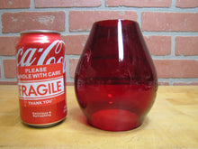 Load image into Gallery viewer, B&amp;M RR BOSTON MAINE Railroad Lantern Light Lamp Deep Red Embossed Glass Globe
