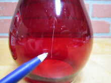 Load image into Gallery viewer, B&amp;M RR BOSTON MAINE Railroad Lantern Light Lamp Deep Red Embossed Glass Globe
