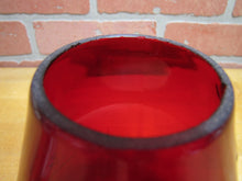 Load image into Gallery viewer, B&amp;M RR BOSTON MAINE Railroad Lantern Light Lamp Deep Red Embossed Glass Globe
