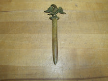 Load image into Gallery viewer, RASSELER'S LANDSCAPING Old Bronze EAGLE Ornate Advertising Letter Opener
