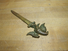 Load image into Gallery viewer, RASSELER'S LANDSCAPING Old Bronze EAGLE Ornate Advertising Letter Opener
