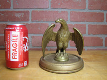 Load image into Gallery viewer, EAGLE Old Figural Bird Topper Finial Wooden Base Ornate Decorative Arts Statue
