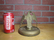 Load image into Gallery viewer, EAGLE Old Figural Bird Topper Finial Wooden Base Ornate Decorative Arts Statue
