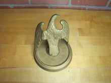Load image into Gallery viewer, EAGLE Old Figural Bird Topper Finial Wooden Base Ornate Decorative Arts Statue
