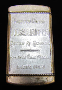 INDIANPOLIS BREWING Co INDIANA Antique Advertising Match Safe Progress Brand