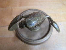 Load image into Gallery viewer, EAGLE Old Figural Bird Topper Finial Wooden Base Ornate Decorative Arts Statue
