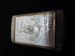 INDIANPOLIS BREWING Co INDIANA Antique Advertising Match Safe Progress Brand