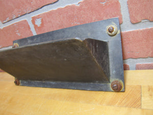 PAPERS Old Brass Mail News Paper Slot Architectural Building Hardware Element