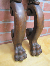 Load image into Gallery viewer, Gargoyle Monster Griffin Beasts Devil Dogs Antique Wooden Salvage Hardware
