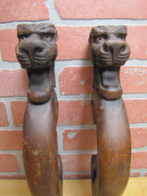 Load image into Gallery viewer, Gargoyle Monster Griffin Beasts Devil Dogs Antique Wooden Salvage Hardware
