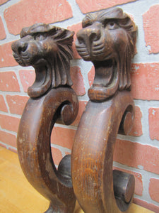 Gargoyle Monster Griffin Beasts Devil Dogs Antique Wooden Salvage Hardware