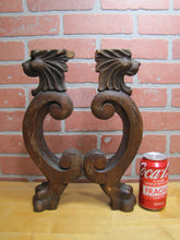 Load image into Gallery viewer, Gargoyle Monster Griffin Beasts Devil Dogs Antique Wooden Salvage Hardware
