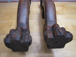 Gargoyle Monster Griffin Beasts Devil Dogs Antique Wooden Salvage Hardware