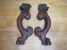 Load image into Gallery viewer, Gargoyle Monster Griffin Beasts Devil Dogs Antique Wooden Salvage Hardware
