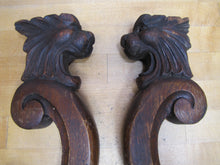 Load image into Gallery viewer, Gargoyle Monster Griffin Beasts Devil Dogs Antique Wooden Salvage Hardware
