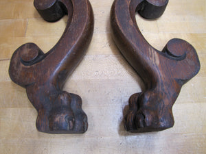 Gargoyle Monster Griffin Beasts Devil Dogs Antique Wooden Salvage Hardware