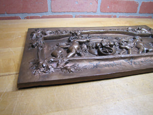 MURPHY VARNISHES 19c Victorian Advertising Plaque Sign Exquisite Cherubs Ornate