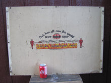Load image into Gallery viewer, DOUBLE KAY KK NUT SHOP DEVILS TURNING SIZZLING BARBECUED NUTS Old WF Expo Sign
