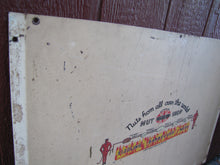 Load image into Gallery viewer, DOUBLE KAY KK NUT SHOP DEVILS TURNING SIZZLING BARBECUED NUTS Old WF Expo Sign
