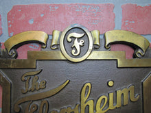 Load image into Gallery viewer, The FLORSHEIM SHOE Old Brass Department Store Display Advertising Sign Embossed
