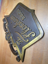 Load image into Gallery viewer, The FLORSHEIM SHOE Old Brass Department Store Display Advertising Sign Embossed
