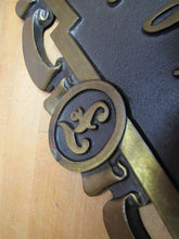 Load image into Gallery viewer, The FLORSHEIM SHOE Old Brass Department Store Display Advertising Sign Embossed
