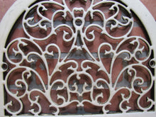 Load image into Gallery viewer, Antique Decorative Arts Victorian Vent Cover Grate Porcelain Over Cast Iron
